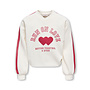 Kids Only - Coletta v-neck print sweat - Tofu heart