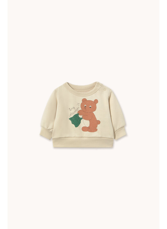 Bear graphic baby sweatshirt - Sandstone