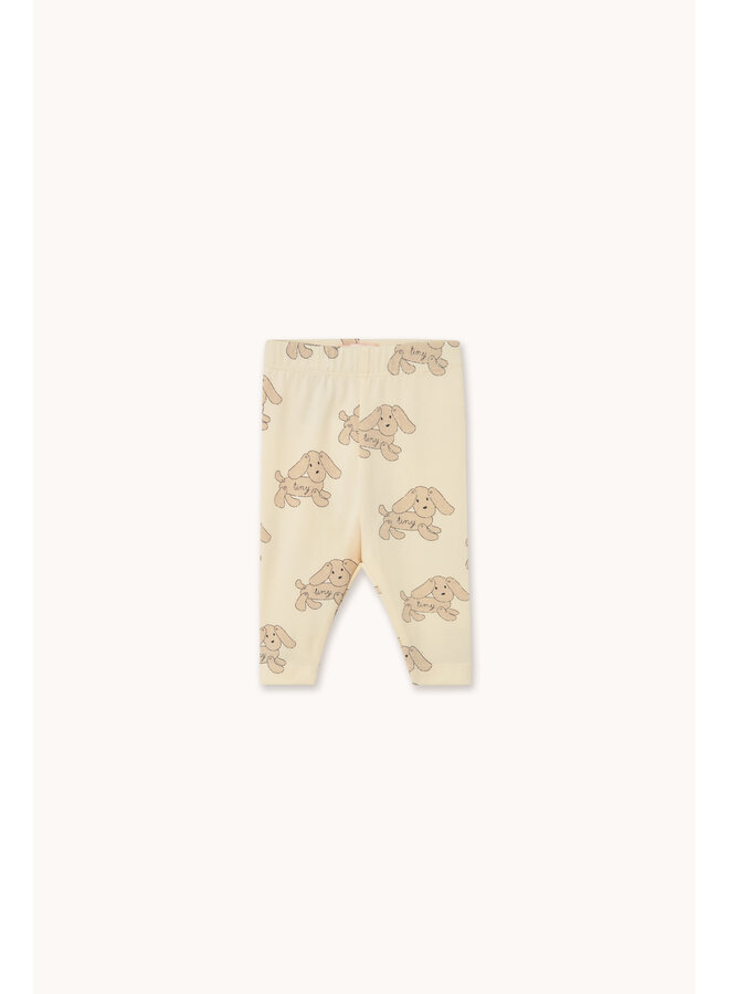 Tiny Cottons - Dogs baby leggings - Vanilla