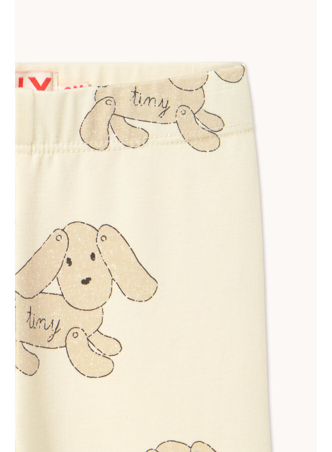 Tiny Cottons - Dogs baby leggings - Vanilla