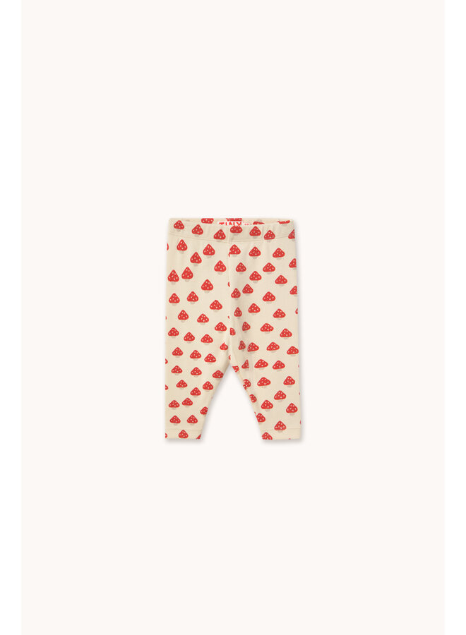 Mini mushrooms rib baby pant - Ivory