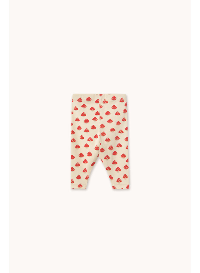 Tiny Cottons - Mini mushrooms rib baby pant - Ivory