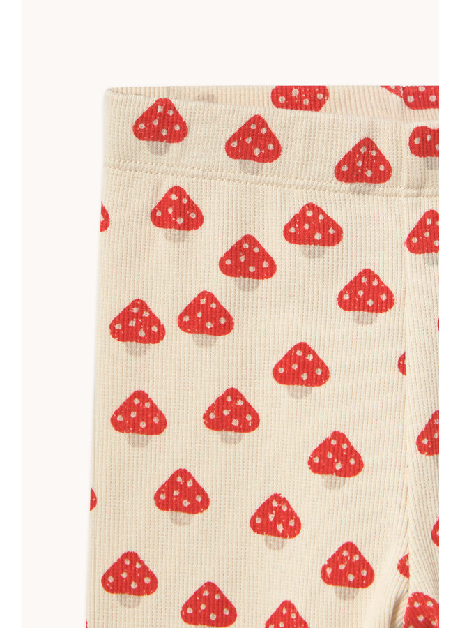 Tiny Cottons - Mini mushrooms rib baby pant - Ivory