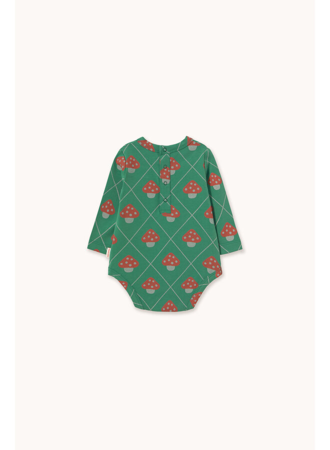 Tiny Cottons - Mushrooms body - Dark emerald