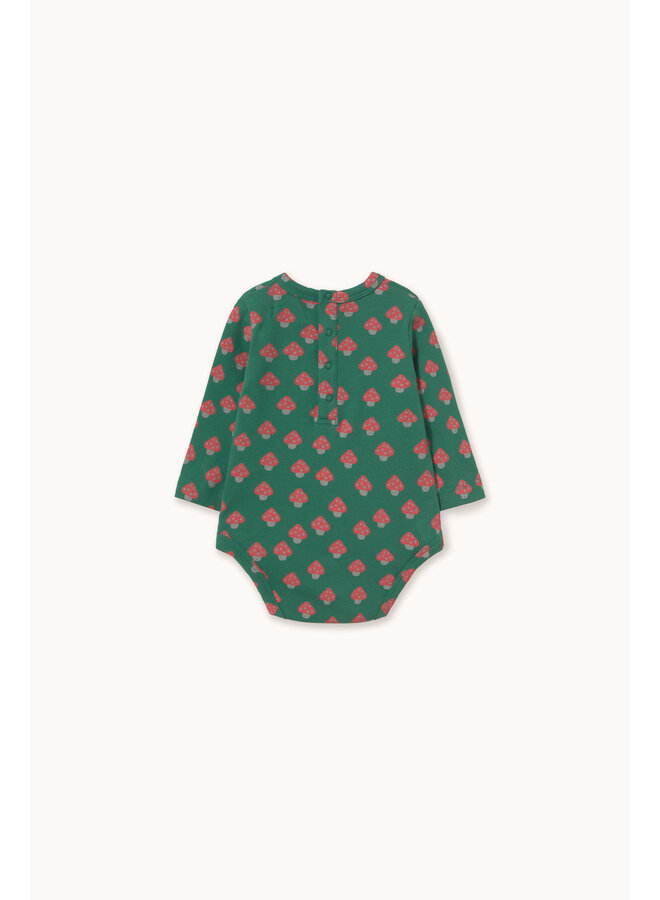 Tiny Cottons - Mini mushrooms rib body - Dark green