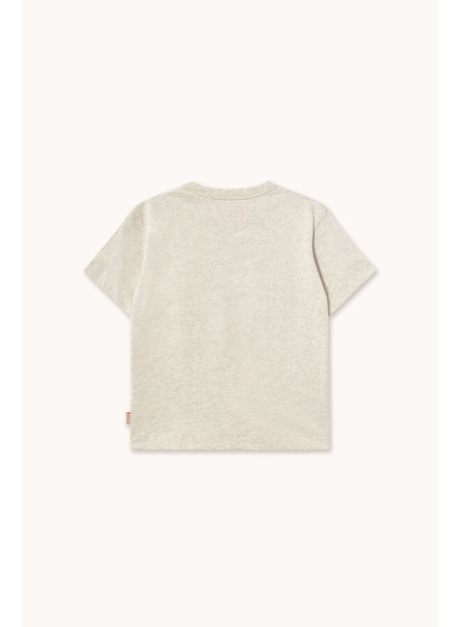 Tiny Cottons - Curly dog graphic tee - Cream heather