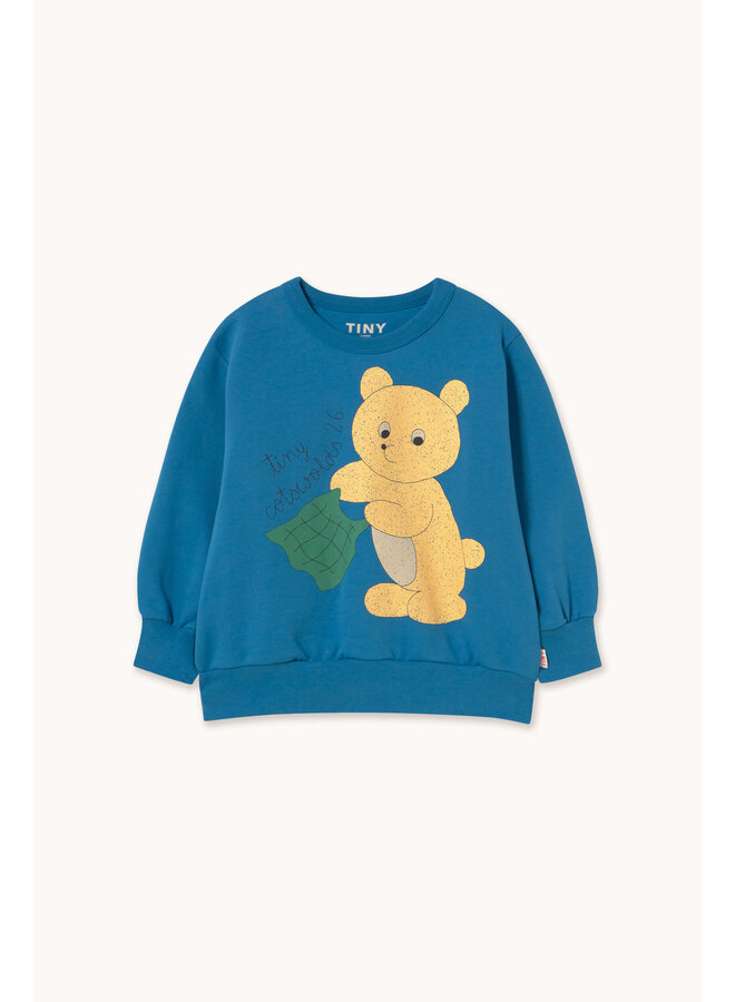 Tiny Cottons - Bear graphic sweatshirt - Petrol blue