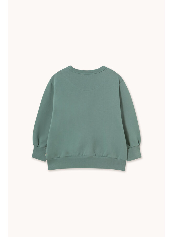 Tiny Cottons - Two dogs graphic sweatshirt - Teal