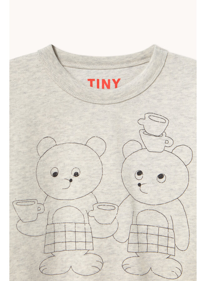 Tiny Cottons - Tiny tea room graphic sweatshirt - Cream heather
