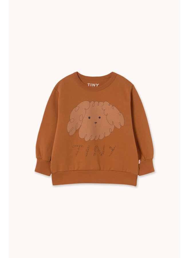 Tiny Cottons - Curly dog graphic sweatshirt - Brown