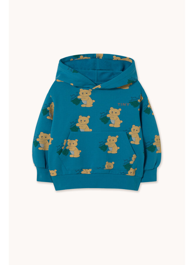 Tiny Cottons - Bears hoodie - Petrol blue