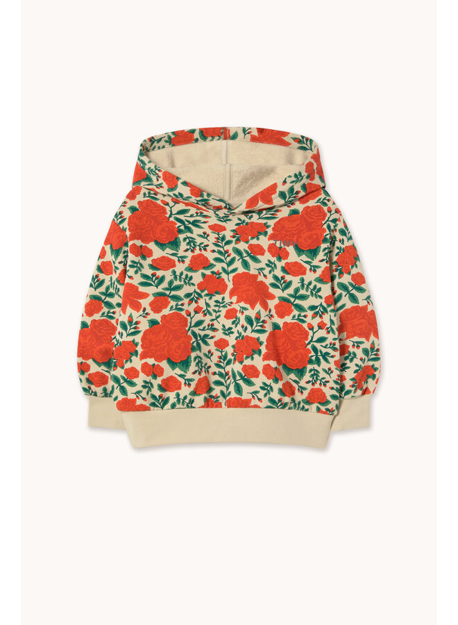 Tiny Cottons - Roses hoodie - Dark vanilla