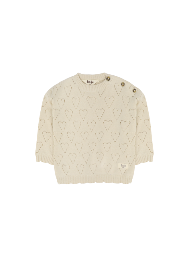 Baje Studio - Mexi sweater - Creme oat