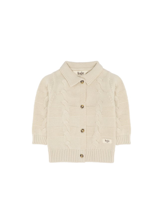 Baje Studio - Noan cardigan - Creme oat