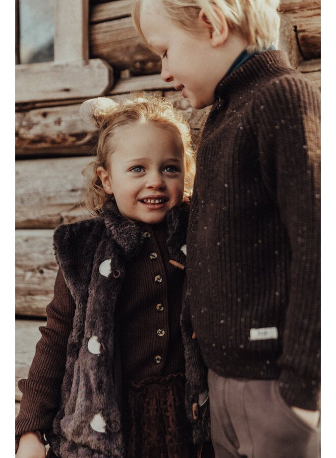 Baje Studio - Meddox gilet - Brown choco