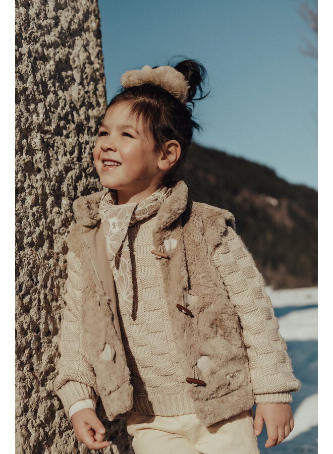 Baje Studio - Meddox gilet - Taupe light