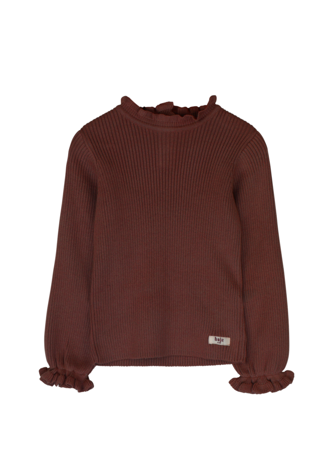 Baje Studio - Nula longsleeve - Copper brown
