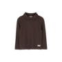 Baje Studio - Nikolai longsleeve polo - Brown choco