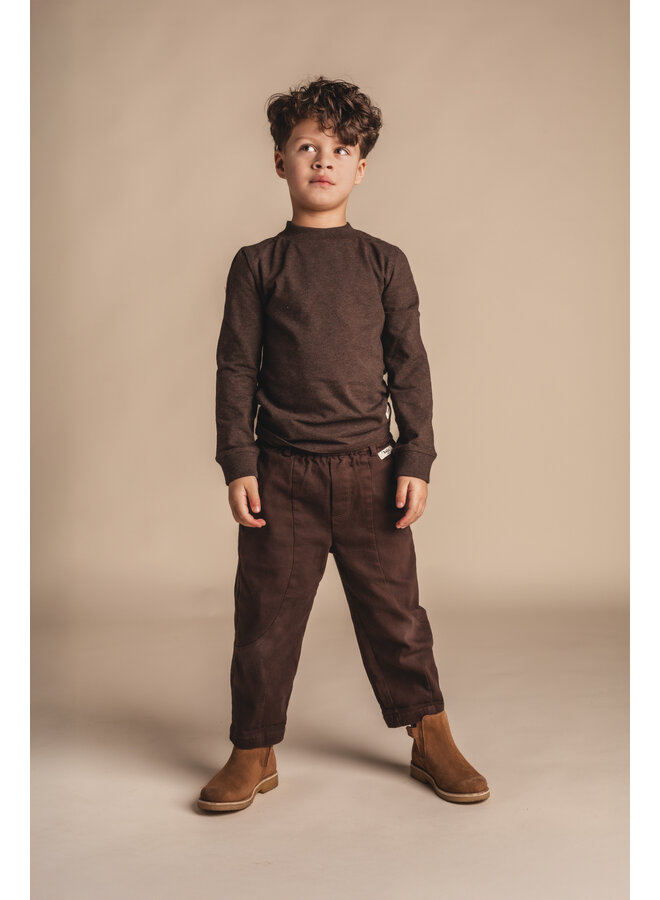 Baje Studio - Stoney longsleeve - Brown choco