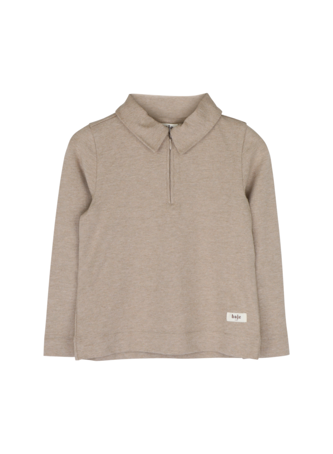 Ferry longsleeve polo - Taupe light