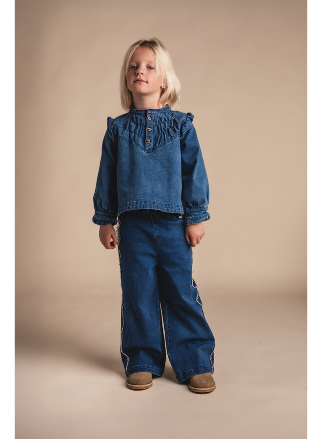 Baje Studio - Yoni pants - Blue denim
