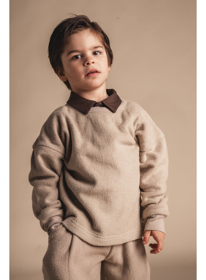 Baje Studio x Leslie Keijzer - Yordin sweater - Taupe light