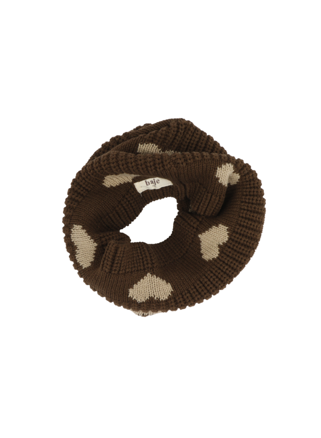 Baje Studio - Wintery scarf - Taupe clay AOP