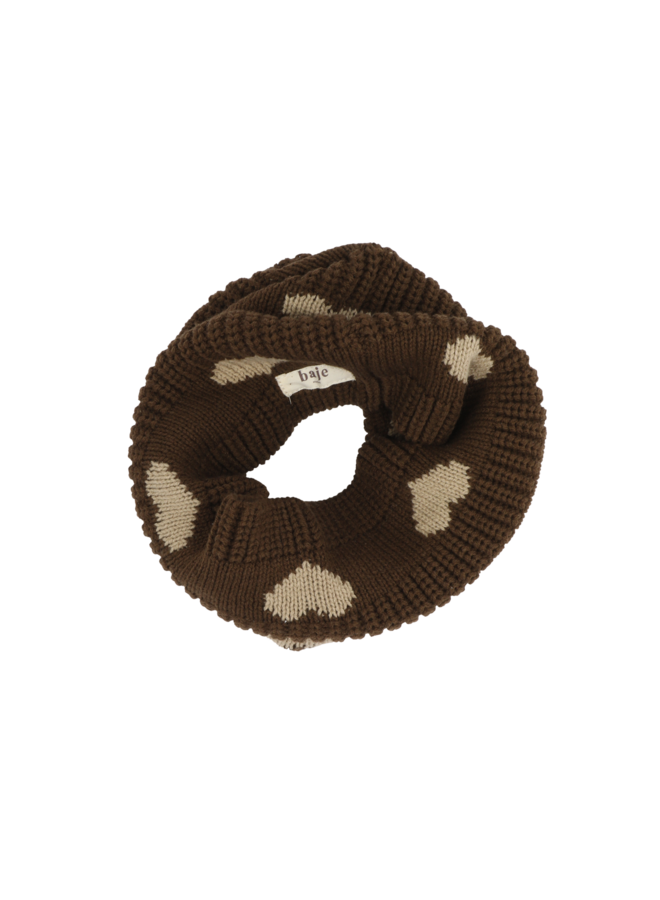 Wintery scarf - Taupe clay AOP