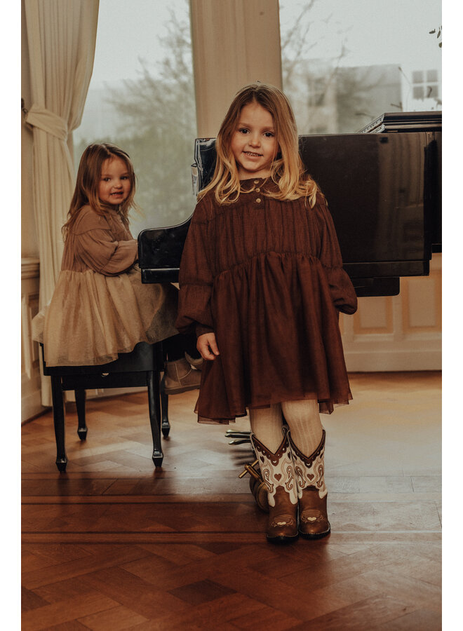 Baje Studio - Julia dress - Copper brown