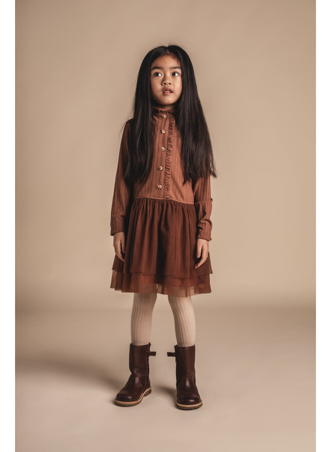 Baje Studio - Junna dress - Copper brown