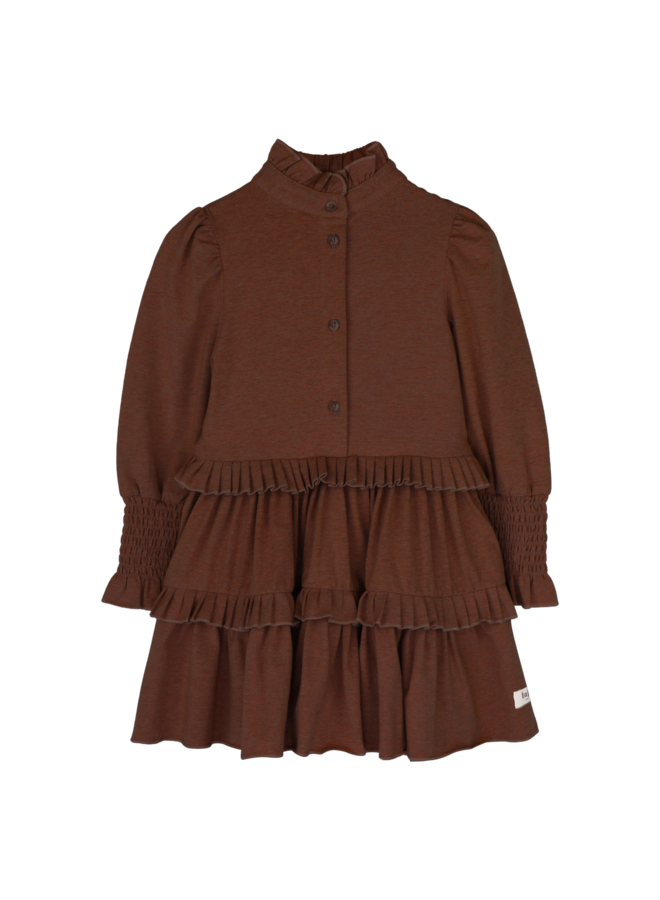 Moule dress - Copper brown