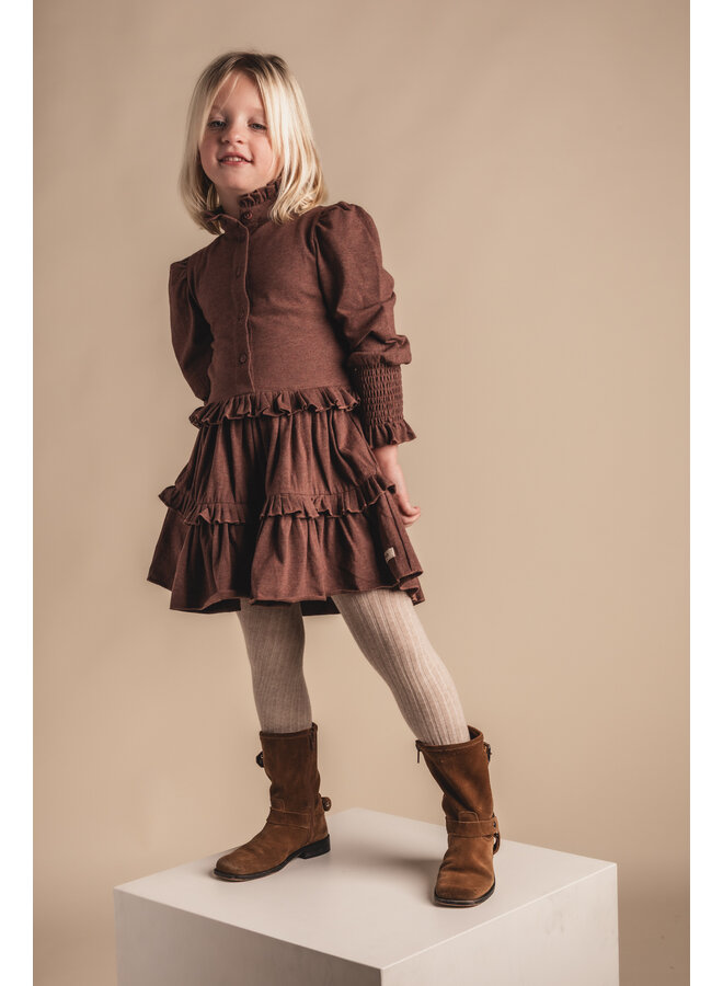 Baje Studio - Moule dress - Copper brown