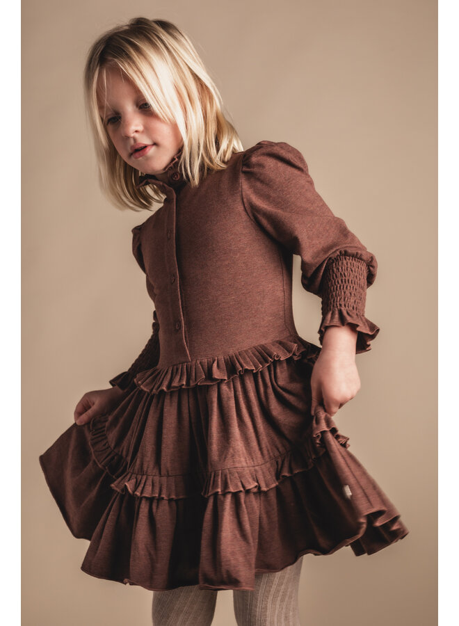 Baje Studio - Moule dress - Copper brown