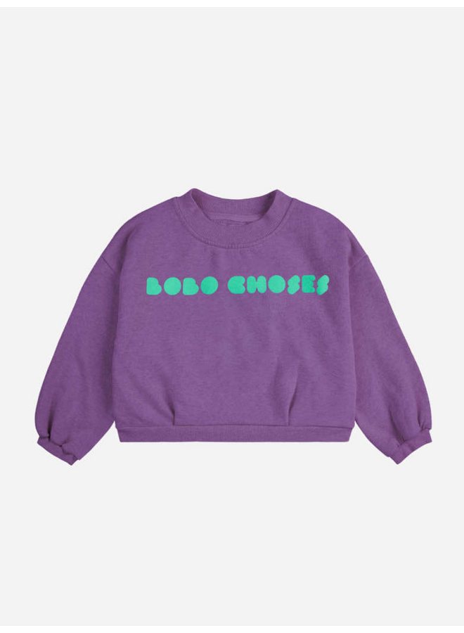 Bobo Choses - Bobo Choses bolder cropped sweatshirt - Purple