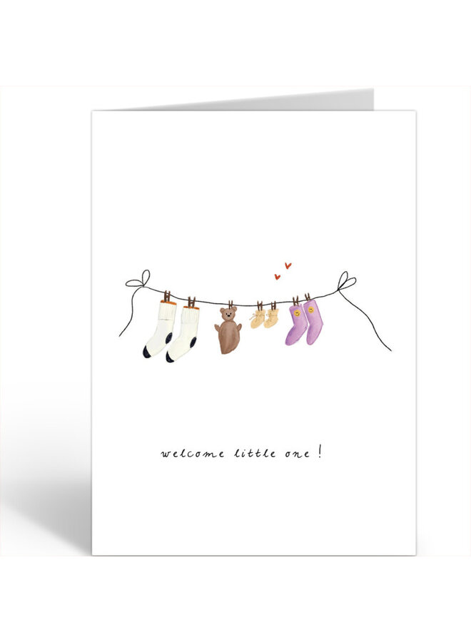 Nadine Illustraties - Kaart - Welcome Little One! - A111