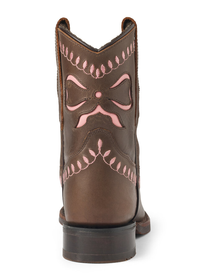 Bootstock x Copenhagen Colors - Bow boot w. warm lining low - Dark brown