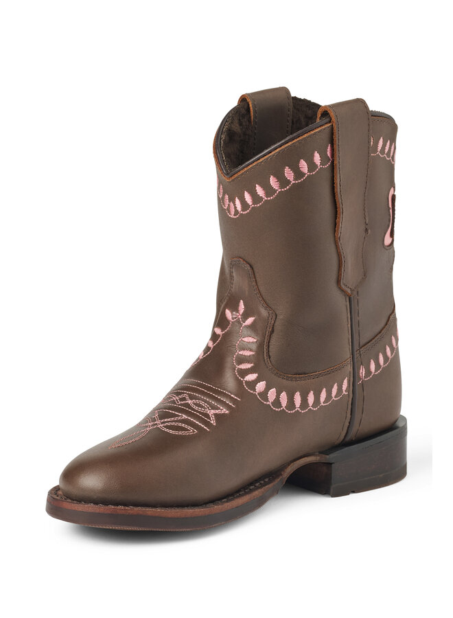 Bootstock x Copenhagen Colors - Bow boot w. warm lining low - Dark brown