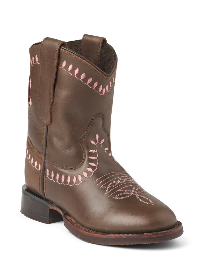Bootstock x Copenhagen Colors - Bow boot w. warm lining low - Dark brown