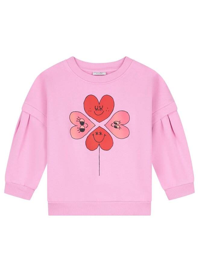 Sweater four hearts - Pink