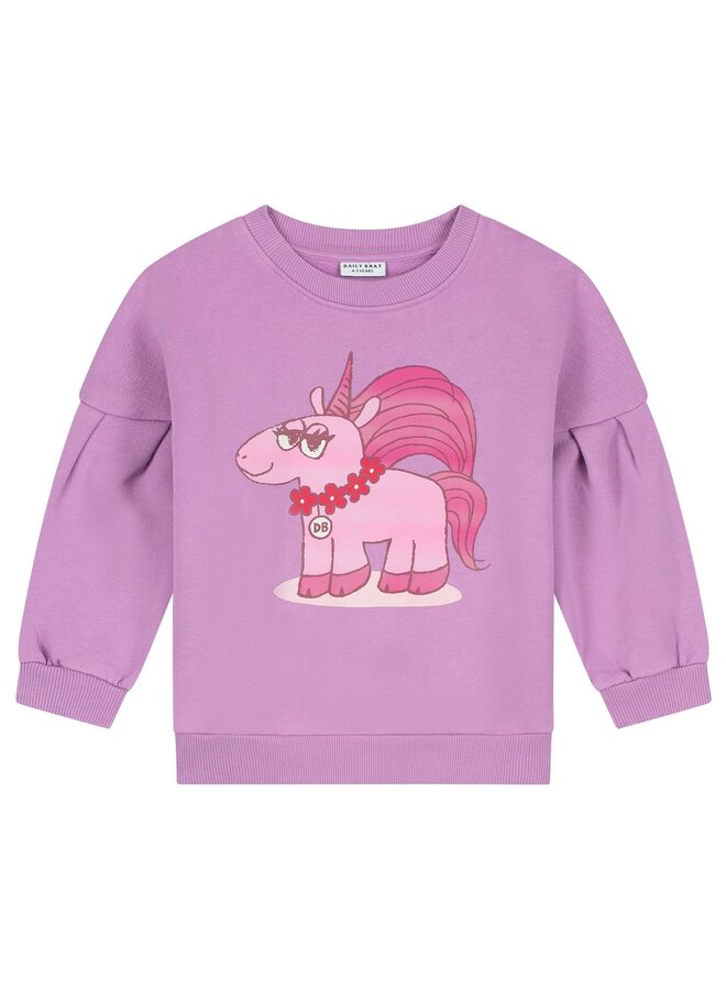 Sassy unicorn sweater - Purple