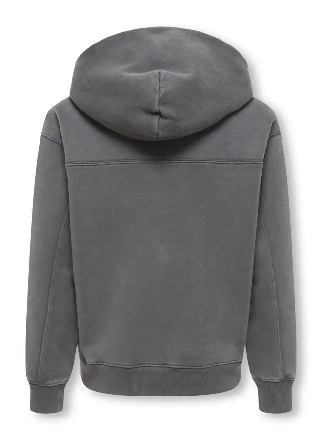 ONLY & SONS Junior - Larry eflow rlx wash hoodie - Grey pinstripe