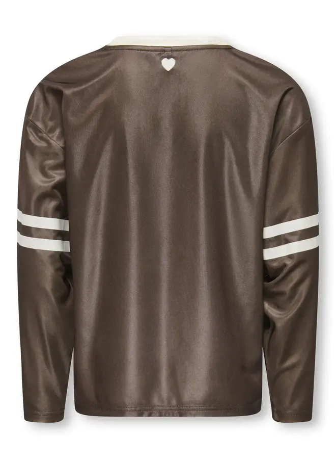 Kids Only - Lulu ls v-neck sporty top - Bracken untamed 95