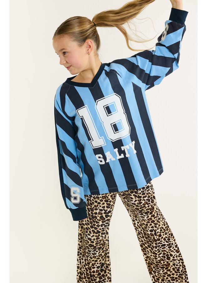 Salty Stitch - Salty sport tee stripes - Blue