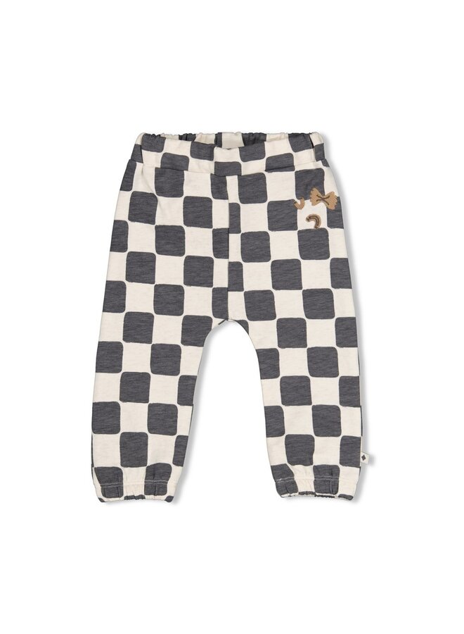 Feetje - Geruite broek - Pasta party - Antraciet