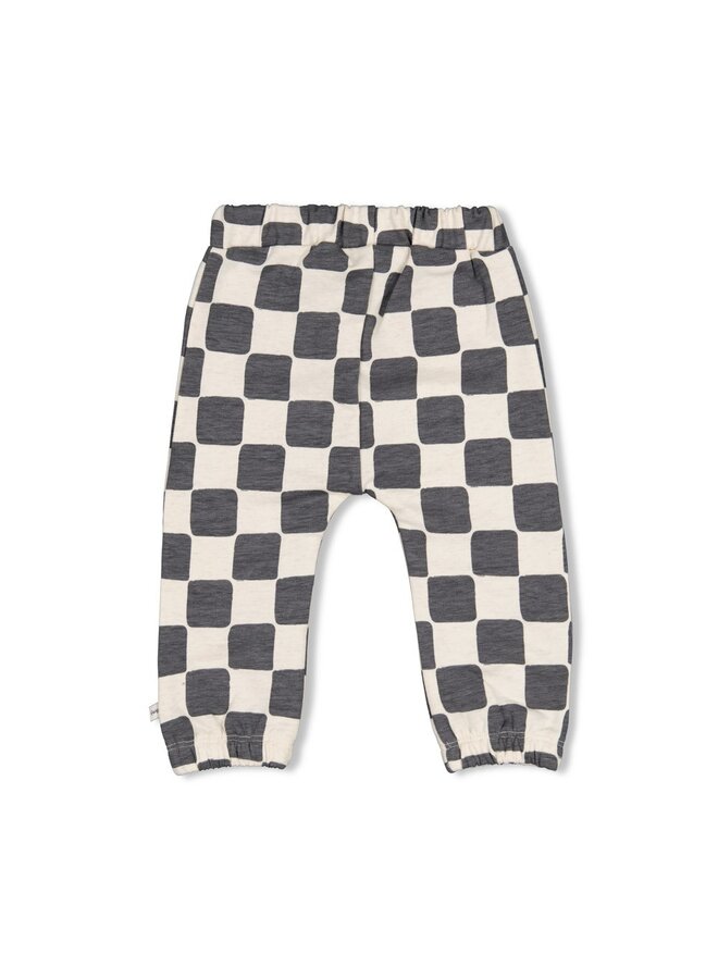 Feetje - Geruite broek - Pasta party - Antraciet