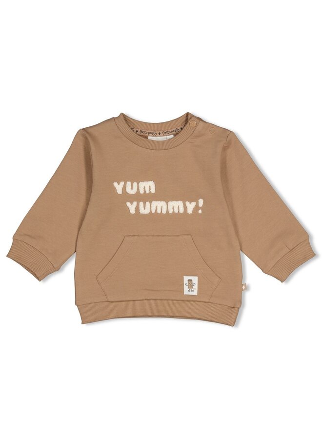 Sweater - Pasta party - Camel