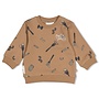 Feetje - Sweater AOP - Pasta party - Camel
