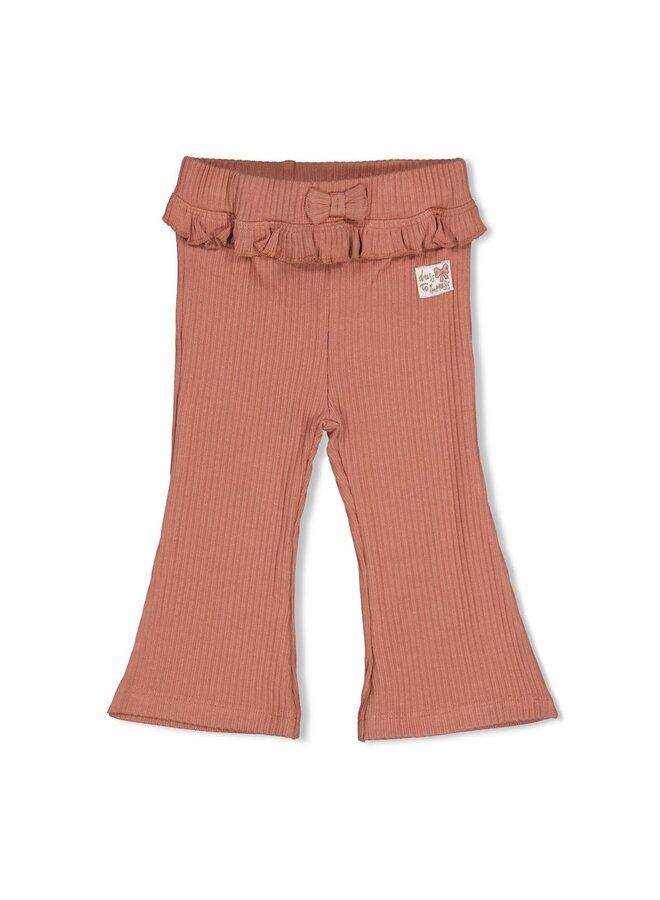 Feetje - Flare broek rib - Dress to impress - Mauve