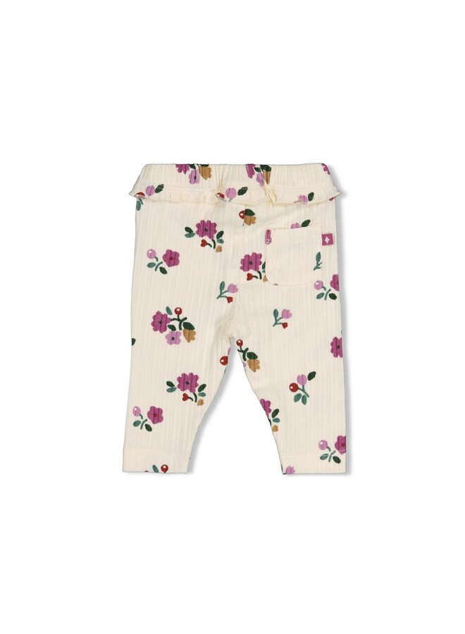 Feetje - Legging rib AOP - Afternoon tea - Creme