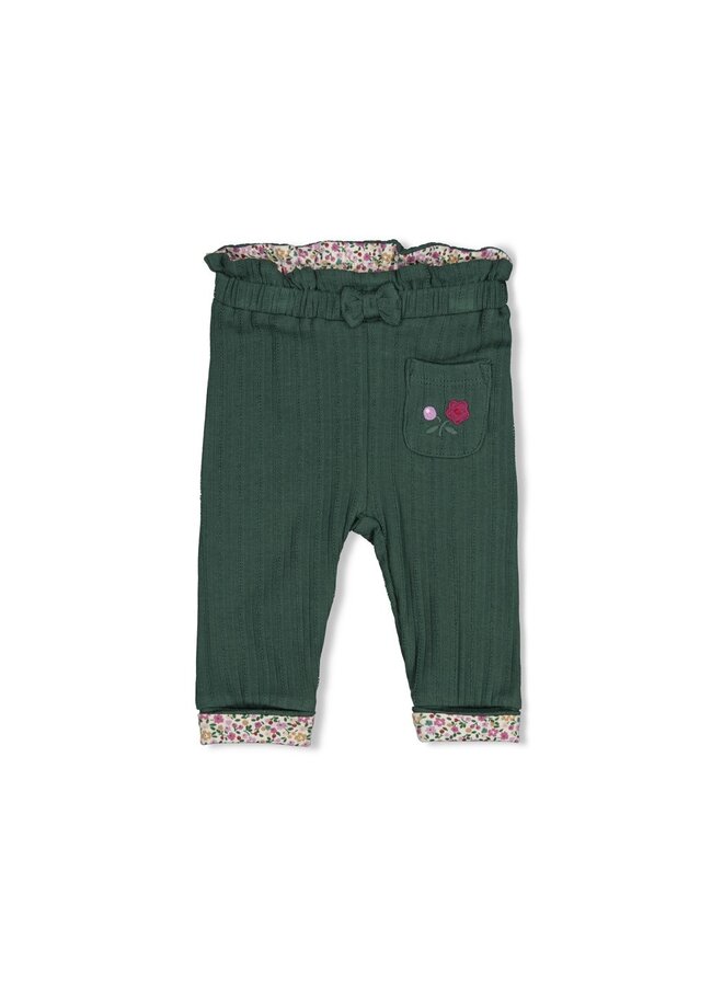 Feetje - Legging rib - Afternoon tea - Groen